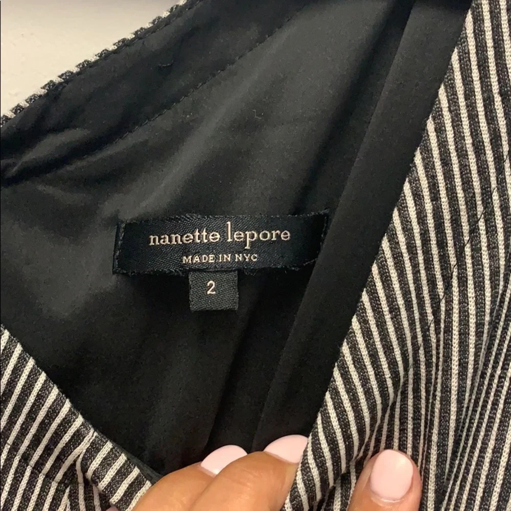 Nanette Lepore stripe peplum dress - Picture 5 of 7
